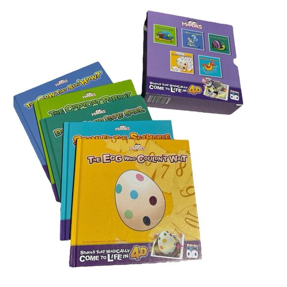 Box Gift Set MARDLES Children’s Books Stories Colorful Fun 4D App - Picture 1 of 3